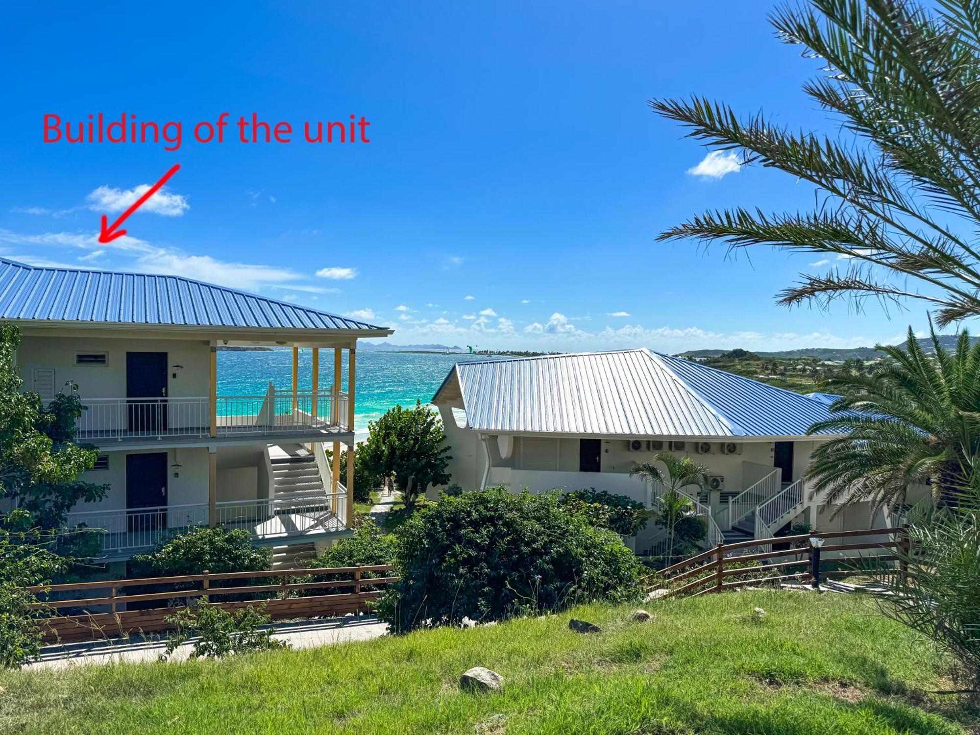 Front Line Unit 520 Ft2 - 48 M2, On Second Floor, Stunning Ocean View Apartment Cul de Sac Екстериор снимка